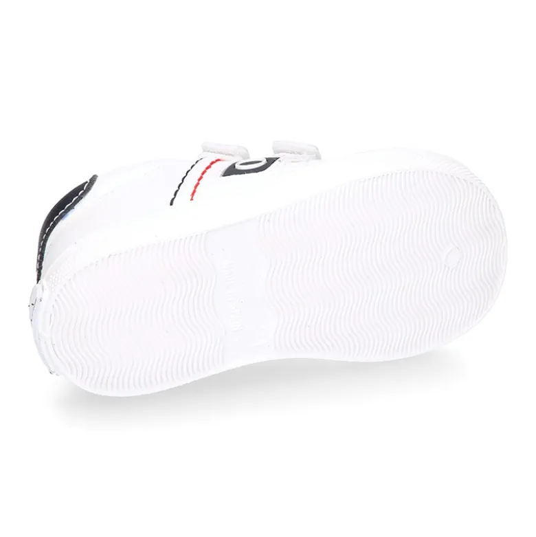 Deportiva niño OKAA FLEX sin cordones en color Blanco.