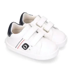 Deportiva niño OKAA FLEX sin cordones en color Blanco.