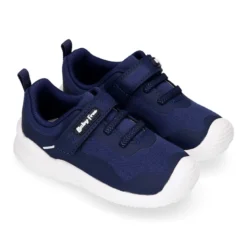 Deportiva niños BAREFOOT Baby free con cordones elásticos.