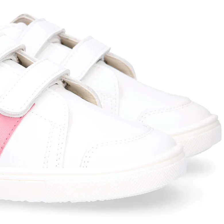 Deportiva niños colegial Okaa Flex rayas laterales. Modelo RESPETUOSO.