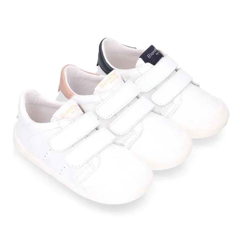 Deportivas Colegiales Blanditos by Crio´s París sin cordones en piel suave