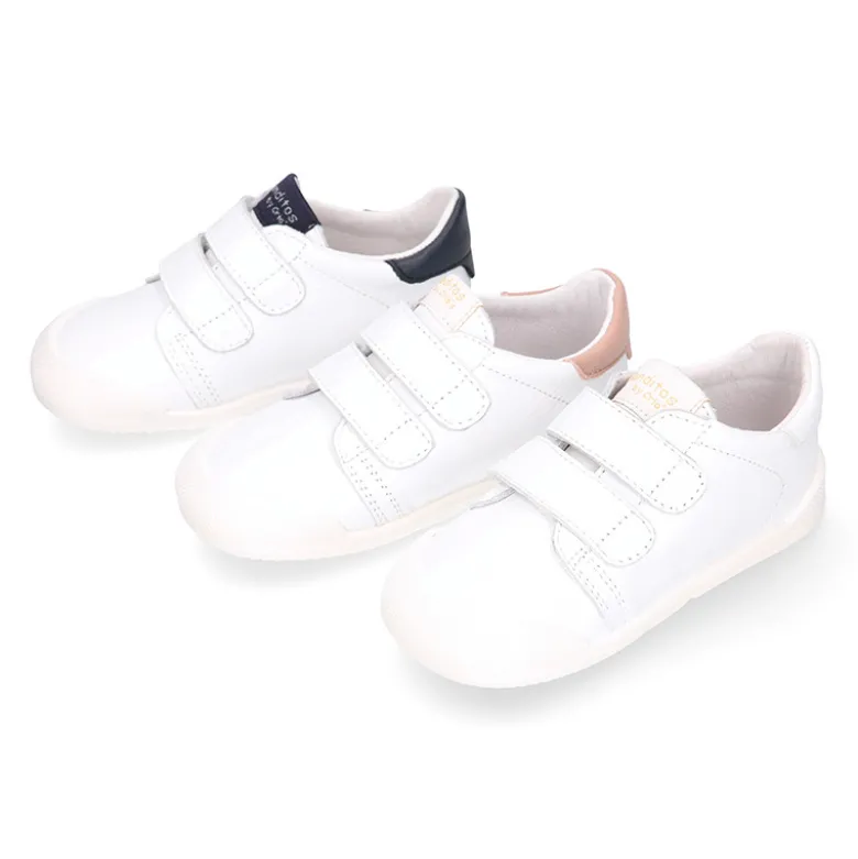 Deportivas Colegiales Blanditos by Crio´s París sin cordones en piel suave