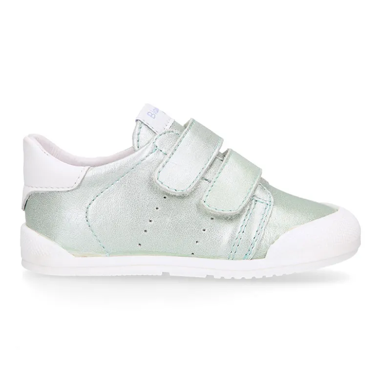 Deportivas niños Blanditos by Crio´s París sin cordones en piel laminada.
