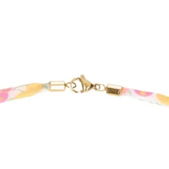Gargantilla estrella de mar con cordón floral inglés