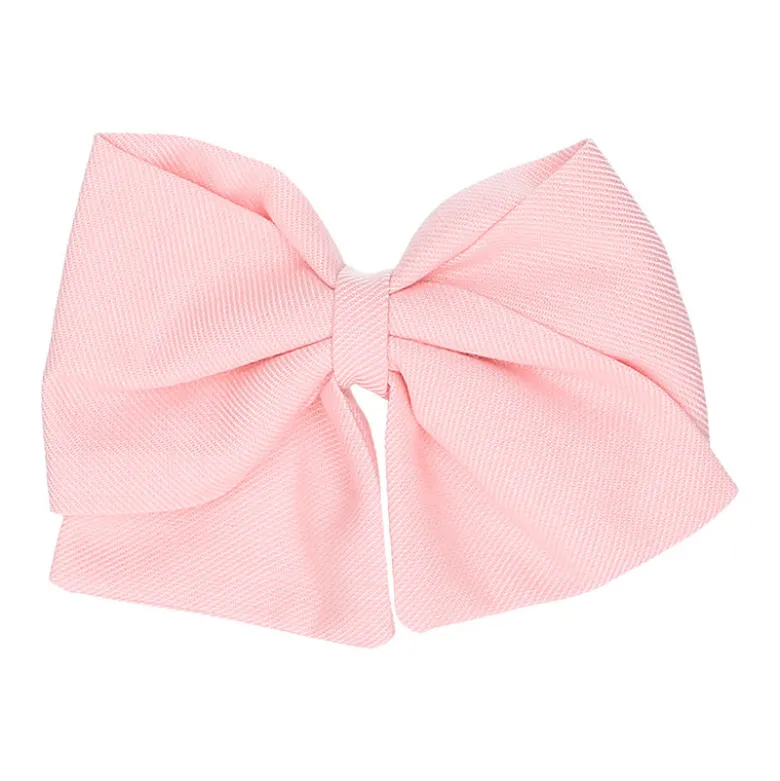 Lazo para el pelo de niña en tela de colores de primavera verano con pinza pico pato.