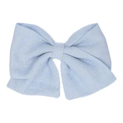 Lazo para el pelo de niña en tela de colores de primavera verano con pinza pico pato.