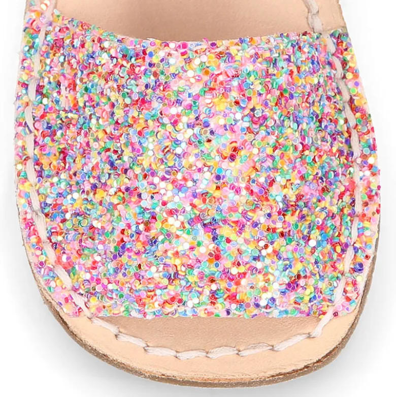 Menorquina niña respetuosa Okaa Flex con glitter.