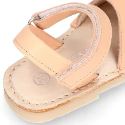 Menorquina niños cierre adherente en piel SUAVE en colores de moda.