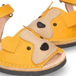 Menorquina niños PERRITO en piel suave y suela flexible.