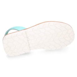 Menorquina niños Tira colores pasteles y suela blanca en Piel EXTRA SUAVE.