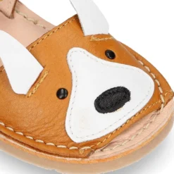 Menorquina niños ZORRITO en piel suave y suela flexible.