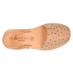 Menorquina Tira en piel EXTRA SUAVE con estrellas
