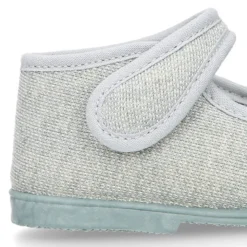 Mercedita bebé niña casa lona punto colores pasteles suela SUPER FLEXIBLE.