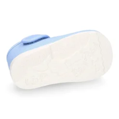 Mercedita bebé niña lona piqué colores pasteles suela SUPER FLEXIBLE.