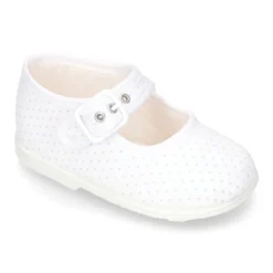 Mercedita bebés lona topitos suela SUPER FLEXIBLE.