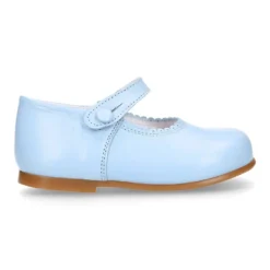 Mercedita niña clásica con botón en piel napa en colores de MODA.