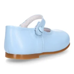 Mercedita niña clásica con botón en piel napa en colores de MODA.