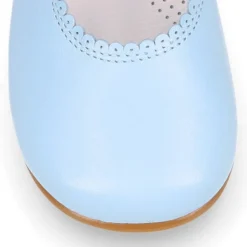 Mercedita niña clásica con botón en piel napa en colores de MODA.
