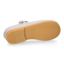 Mercedita niña clásica con botón clip en piel NAPA.