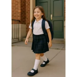 Mercedita niña colegial sin cordones y con puntera reforzada en piel lavable.