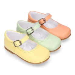 Mercedita niña con hebilla en piel en colores MODA.