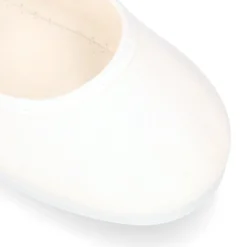 Mercedita niña con hebilla tipo japonesa en PIQUÉ BLANCO.
