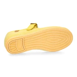 Mercedita niña con hebilla tipo japonesa en LINO AMARILLO.