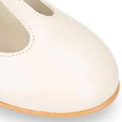 Mercedita niña tipo PEPITO en piel NAPA PORCELANA.