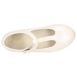 Mercedita niña tipo PEPITO en piel NAPA PORCELANA.