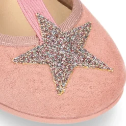 Merceditas en forma de T con elástico y ESTRELLAS en Serratex.