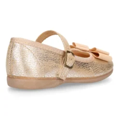 Merceditas niña hebilla lazo zapatero en Serratex METALIZADO.