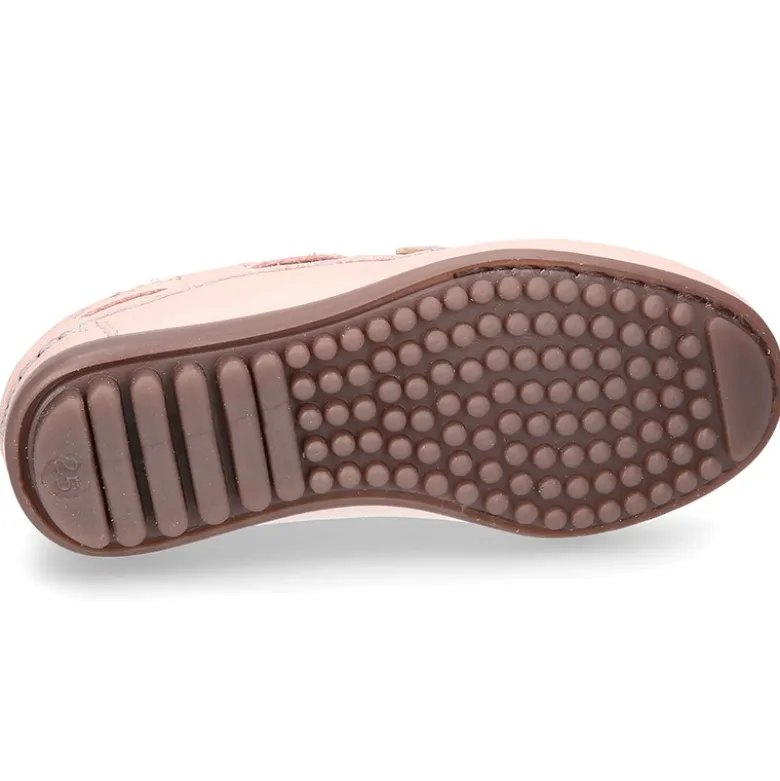 Mocasín mayores con lazos en piel EXTRA SUAVE en colores pasteles.