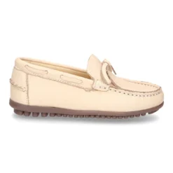 Mocasín mayores con lazos en piel EXTRA SUAVE en colores pasteles.