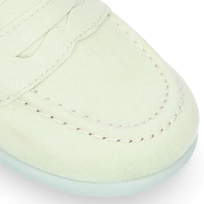 Mocasín niño antifaz en Serratex en colores pasteles.