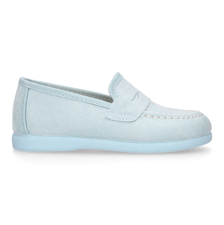 Mocasín niño antifaz en Serratex en colores pasteles.