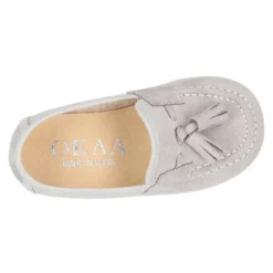 Mocasín niño BORLAS en Serratex en colores pasteles.
