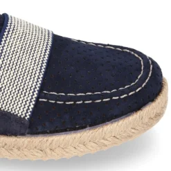 Mocasín niño con elástico tipo alpargata en lona MIL PUNTOS.