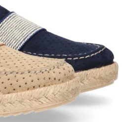 Mocasín niño con elástico tipo alpargata en lona MIL PUNTOS.