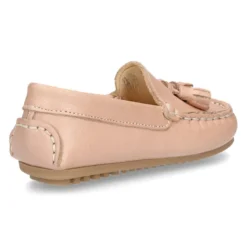 Mocasín peques con borlas en piel EXTRA SUAVE en colores pasteles.