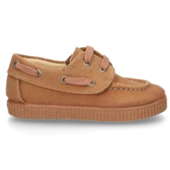 Naútico Niños con cordones en Serratex encerado.