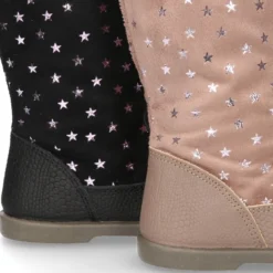 Nueva Bota en piel combinada con Serratex estampado con ESTRELLAS.
