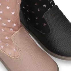 Nueva Bota en piel combinada con Serratex estampado con ESTRELLAS.