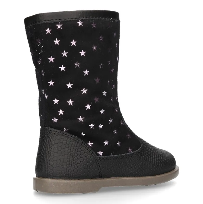 Nueva Bota en piel combinada con Serratex estampado con ESTRELLAS.