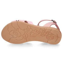 Nueva Sandalia TRENZADA Niña Mayor en piel en colores pasteles.