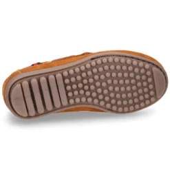 Náutico clásico PRIMAVERA con cordones suela tipo conductor para niños en piel serraje.