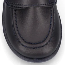 Náutico Colegial niño sin cordones en piel lavable.