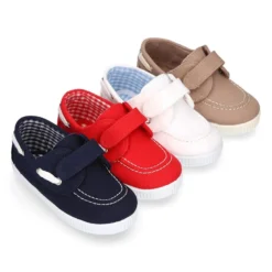 Náutico Lona algodón sin cordones.