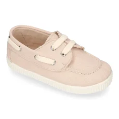 Náutico Lona piqué algodón con cordones.