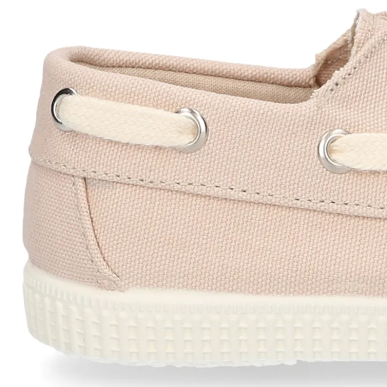 Náutico Lona piqué algodón con cordones.