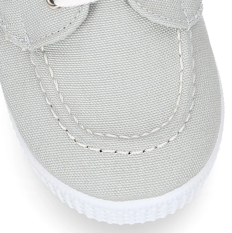 Náutico Lona piqué algodón con cordones.